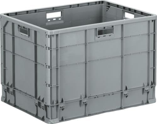 エスコ ESCO 【個人宅不可】 670x503x473mm/136L 軽量コンテナ（ライトグレー） EA506AF-142 [2-1833407]