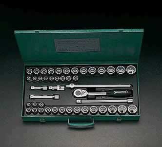 エスコ ESCO 【個人宅不可】 1/2&rdquo;DR ソケットレンチセット EA617DC-3 [2-0558779]｜ＤＡＩＳＨＩＮ工具箱　店