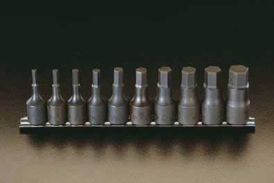 エスコ ESCO 【個人宅不可】 1/2&rdquo;DR/3/16&rdquo;-3/4&rdquo; ［INHEX］ビットソケット EA618CS [2-0894044]｜ＤＡＩＳＨＩＮ工具箱　店 8,101円