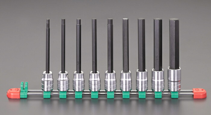 エスコ ESCO 【個人宅不可】 1/2&rdquo;DR/5-17mm/132mm ［HEX］ビットソケットセット EA618RW-200 [2-1021064]｜ＤＡＩＳＨＩＮ工具箱　店