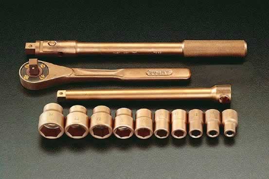 エスコ ESCO 【個人宅不可】 1/2&rdquo;sq ソケットレンチセット（ノンスパーキング） EA642LM [2-0873681]｜ＤＡＩＳＨＩＮ工具箱　店