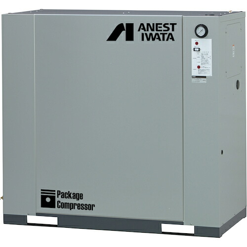 アネスト岩田 【個人宅不可】 給油式レシプロパッケージコンプレッサ 5.5KW 60Hz CLP55EFH-8.5M6 [19-00000838]｜ＤＡＩＳＨＩＮ工具箱　店