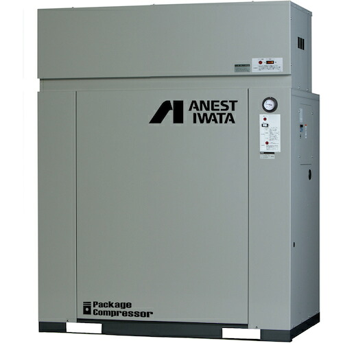 アネスト岩田 【個人宅不可】 レシプロコンプレッサー（給油式） パッケージコンプレッサ D付 5.5KW 60Hz CLP55EF-14DM6 [19-483875]