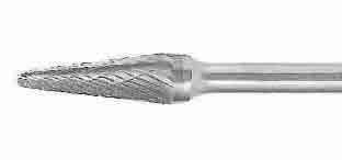 スーパーツール スーパー超硬バーロングシャンク6mm（テーパー型14°・シングルカット） SB7C04SL [27-222907]