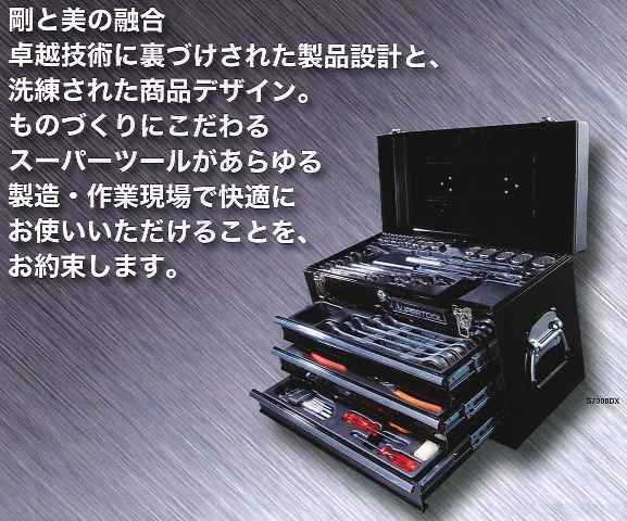 楽天市場】スーパー プロ用デラックス工具セット(チェストタイプ