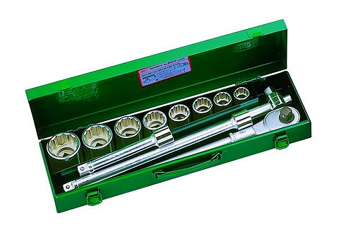 【マラソン期間エントリーでポイント5倍】【当日出荷】トネ TONE ソケットレンチセット 12点 19mm 200MISO [30-000443]｜ＤＡＩＳＨＩＮ工具箱　店