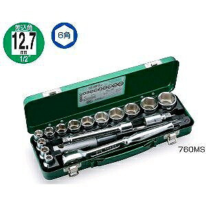 トネ TONE ソケットレンチセット 760MS [30-090024]｜ＤＡＩＳＨＩＮ工具箱　店