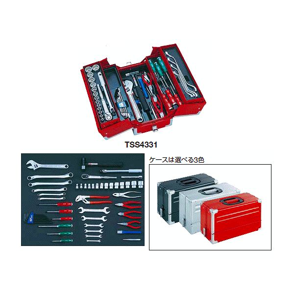 トネ TONE ツールセット（ブラック） TSS4331BK [30-212747]｜ＤＡＩＳＨＩＮ工具箱　店