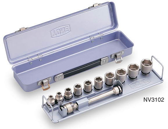トネ TONE インパクト用ソケットセット（メタルトレー付） NV3102 [30-269079]