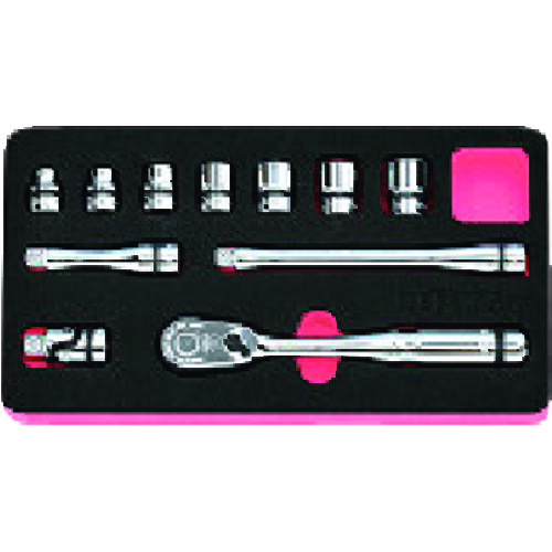 京都機械工具 nepros 9.5sq.ソケットレンチセット（11点） 45g 特殊鋼 NTB311A [34-954509]