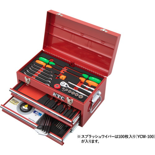 京都機械工具 KTC 【2026年4月までの限定販売】 9.5sq.SKX0102スタンダードセット［40点］レッド （工具セット） SK34026XR [34-988443]