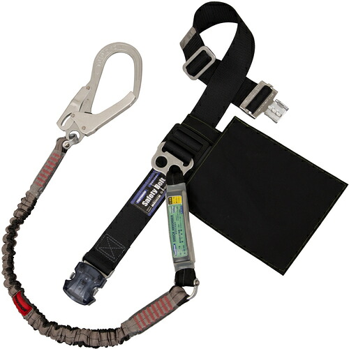 藤井電工 TSUYORON 胴ベルト型墜落制止用器具（伸縮タイプ）ノビロン（SL） 黒 Mサイズ ベルト幅50MM&times;長さ1200MM ワンタッチバックル仕様 TB-NV-OT593-BLK-SL-M-JAN-BP [39-052934]｜ＤＡＩＳＨＩＮ工具箱　店