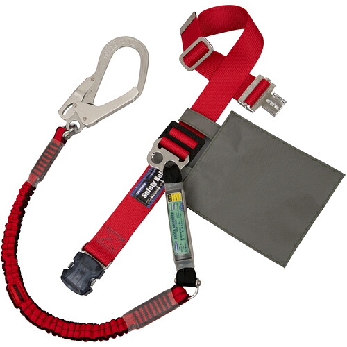藤井電工 TSUYORON 胴ベルト型墜落制止用器具（伸縮タイプ）ノビロン（RE） 赤 Lサイズ ベルト幅50MM×長さ1400MM ワンタッチバックル仕様 TB-NV-OT593-R-RE-L-JAN-BP [39-053450]
