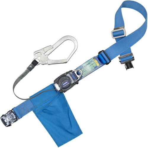 藤井電工 TSUYORON 胴ベルト型墜落制止用器具（巻取タイプ）ロック機構なし リトラ 青 LLサイズ 幅50MM×長さ1600MM 130KG対応型 ワンタッチバックル仕様 TBRNOT590BL4LL(130KG)JANBP [39-083716]