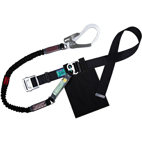 藤井電工 TSUYORON 胴ベルト型墜落制止用器具（伸縮タイプ）ノビロン（BK） 黒 Sサイズ ベルト幅50MM×長さ1100MM TB-NV-599-BLK-BK-S-JAN-BP [39-088315]