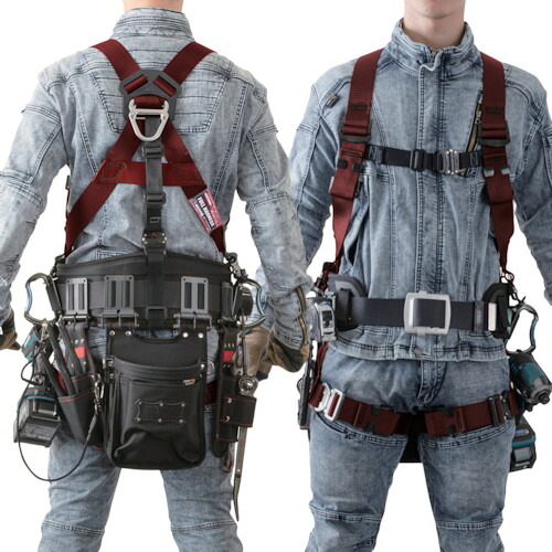 藤井電工 TSUYORON KITEハーネス ハーネス本体のみ ダークレッド Lサイズ TH-521-OT-DR-L-BX [39-097515]