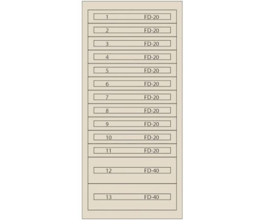 ムラテック KDS 【個人宅不可】 Vidmar ファインキャビネットFC-300R-IV（塗装色：アイボリー） FC-300R-IV [49-00000679] 245,227円