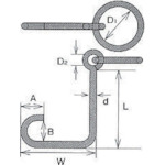 水本機械製作所 水本 ステンレス 係船環ML型 リング内径175mm ML-22 [68-00016399]
