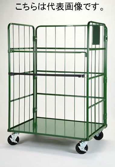 ナンシン nansin 【別途送料】 【個人宅不可】 カゴ車 カゴ台車 大型台車 運搬車 外寸1100&times;800&times;1700 RC-5A [83-RC-5A]｜ＤＡＩＳＨＩＮ工具箱　店