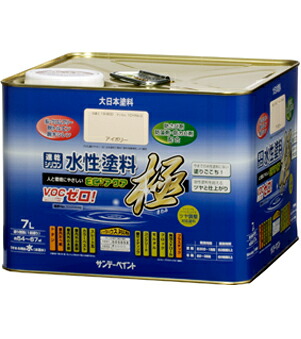 サンデーペイント 水性ECOアクア 極 7L 黒 No.275281 [85-275281]｜ＤＡＩＳＨＩＮ工具箱　店