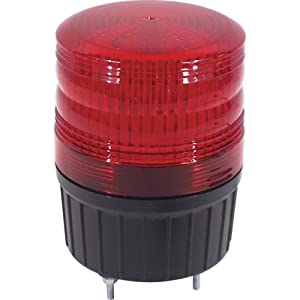 日動工業 LED回転灯 小型LED回転灯 LEDフラッシャーランタン90 100V 赤 NLA-90R-100 [88-047828]｜ＤＡＩＳＨＩＮ工具箱　店