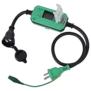 日動工業 デジタルメーター 電工ドラム デジタルドラム ボックスタイプ 電圧電流メーター付 アース付 0.9m DMB-E011W [88-056073]