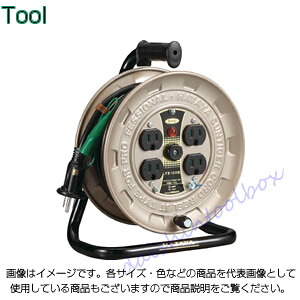 ハタヤリミテッド JT-3型コードリール 単相100Vアース付 10m JT3-101K [89-1-106-2883]