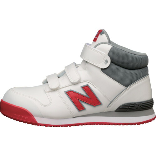 ニューバランス new balance 安全靴 スニーカー Portsmouth ポーツマス 白　ホワイト/レッド 25.5mm PO-113-255 [1080-5011923]