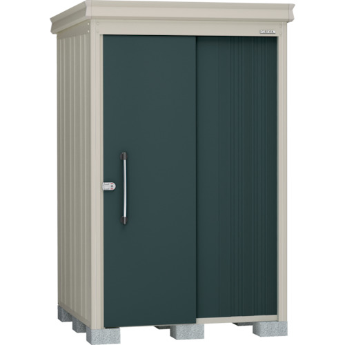 ダイケン 【別途送料】 【個人宅不可】 DAIKEN 物置ガーデンハウス DM-Z1313棚板無豪雪型 マカダムグリーン DM-Z1313E-G-MG [1012-7718477]