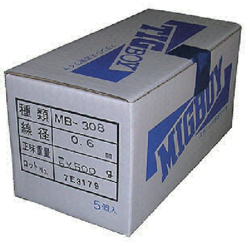 ダイヘン 【個人宅不可】 DAIHEN ミグボーイ用ステンレス溶接ワイヤMB-308 0.6 500g巻×5入 MB-308-06-500G [1014-8210735] 17,062円