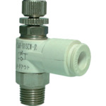 千代田通商 チヨダ ファイブSUSスピードコントローラα白メーターアウト10mm・R1/2 FS10R-04SCW-O [1026-046832]