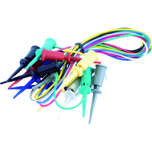 テイシン電機 ICテストリード 50cm マイクロICクリップS両端付（7本入） TLA-111 [1032-101110]