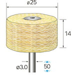 ナカニシ サイザルバフ 特厚 2本入 25×14×軸3 53804 [1072-4490505]