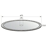 ナカニシ 電着ダイヤモンドディスク 75&times;0.8&times;穴6 #140 14141 [1072-4480094]｜ＤＡＩＳＨＩＮ工具箱　店