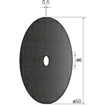 ナカニシ 切断砥石ディスク 10枚入 50×0.5×穴6 WA ＃100 43333 [1072-4481909]