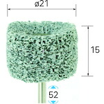 ナカニシ ニューポリッシュサンダー 3本入 円筒型 21×15×軸3 #240 49003 [1072-4484443]