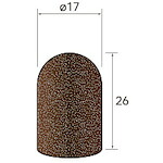 ナカニシ キャップサンダー 20個入 円筒先丸型 17×26 #280 49808 [1072-4486386]