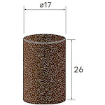 ナカニシ キャップサンダー 20個入 円筒型 17×26 #150 49827 [1072-4486539]