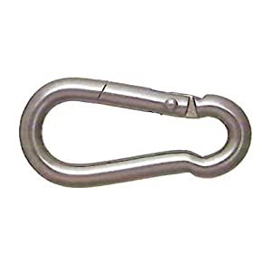 ニッサチェイン 【5個販売】スプリングフック 9mm ステンレス 研磨 B-1606 [1070-2016068]
