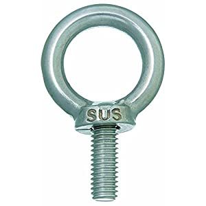 ニッサチェイン 【5個販売】アイボルト 12mm ステンレス 研磨 B-1904 [1070-2019045]