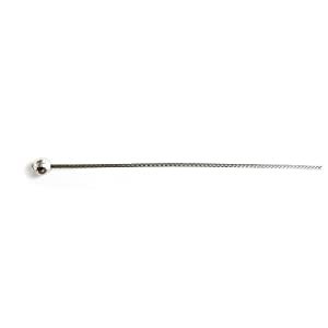 ニッサチェイン 【50個販売】玉付きワイヤー 1.0×2m ステンレス - SY10-5B-L [1070-2211135]