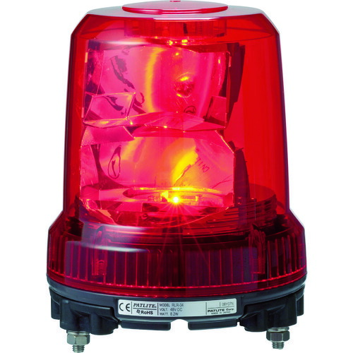 パトライト PATLITE 強耐振型LED回転灯 RLR-M2-P-R [1085-6011083]