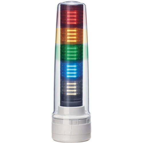 パトライト PATLITE シグナルタワー LED積層信号灯 LS7-502WH-RYGBC [1085-00002336]