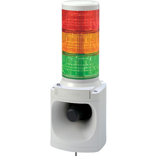 パトライト PATLITE LED積層信号灯付き電子音報知器 LKEH-310FA-RGY [1085-00003020]