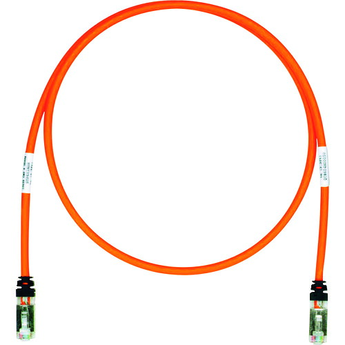 パンドウイット 【10本販売】PANDUIT CAT6A/CAT6 シールドパッチコード 8m オレンジ SPT6X8MOR STP6X8MOR [1094-3717309]