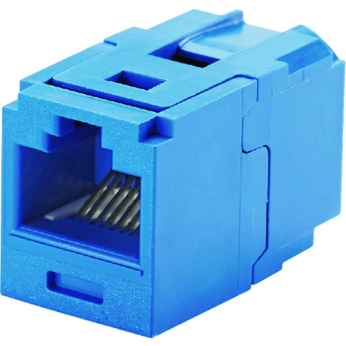 パンドウイット 【10個販売】PANDUIT カテゴリ6A JJアダプタ（RJ45中継用ジャック） 青 CC6X88BU [1094-3945436]