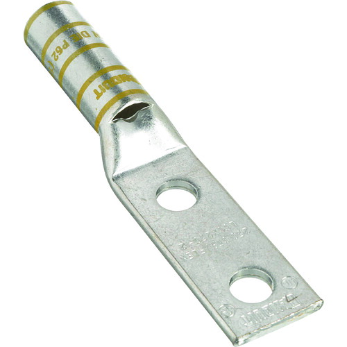 パンドウイット PANDUIT 銅製圧縮端子 2穴 電線サイズ 250 kcmil 取付穴サイズ 104mm 取付穴間隔 254ｍｍ LCCX250-38D-X [1094-3426096]