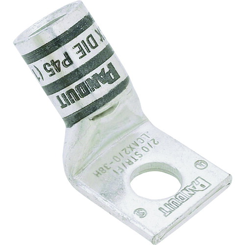パンドウイット PANDUIT 銅製圧縮端子 1穴 電線サイズ AWG2/0 取付穴サイズ 86mm バレル角度 45度 LCAX2/0-56H-X [1094-3435371]