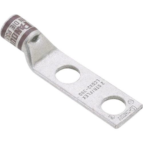 パンドウイット 【2袋販売】PANDUIT 銅製圧縮端子 2穴 電線サイズ AWG2／0 取付穴サイズ 9.5mm 取付穴間隔 25．4ｍｍ LCDX2／0-38D-X LCDX2/0-38D-X [1094-3423828]