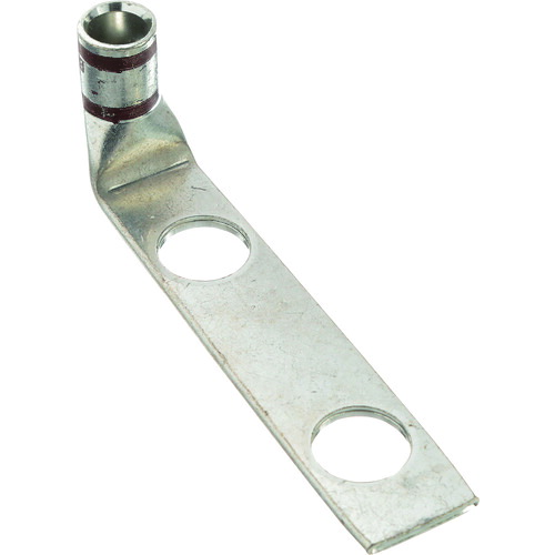 パンドウイット PANDUIT 銅製圧縮端子 2穴 電線サイズ AWG2 取付穴サイズ 69mm 取付穴間隔 160mm バレル角度 90度 LCDX2-14AF-E [1094-3426867]